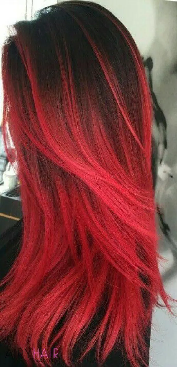 13 Best Black and Red Ombre Hair Color Ideas 2024