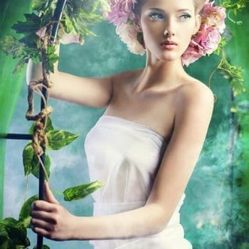 Eine traumhafte Hochzeitsfrisur wie im Märchen