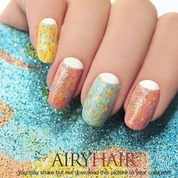 Kūribingas lakavimas su spalvotais grūdeliais