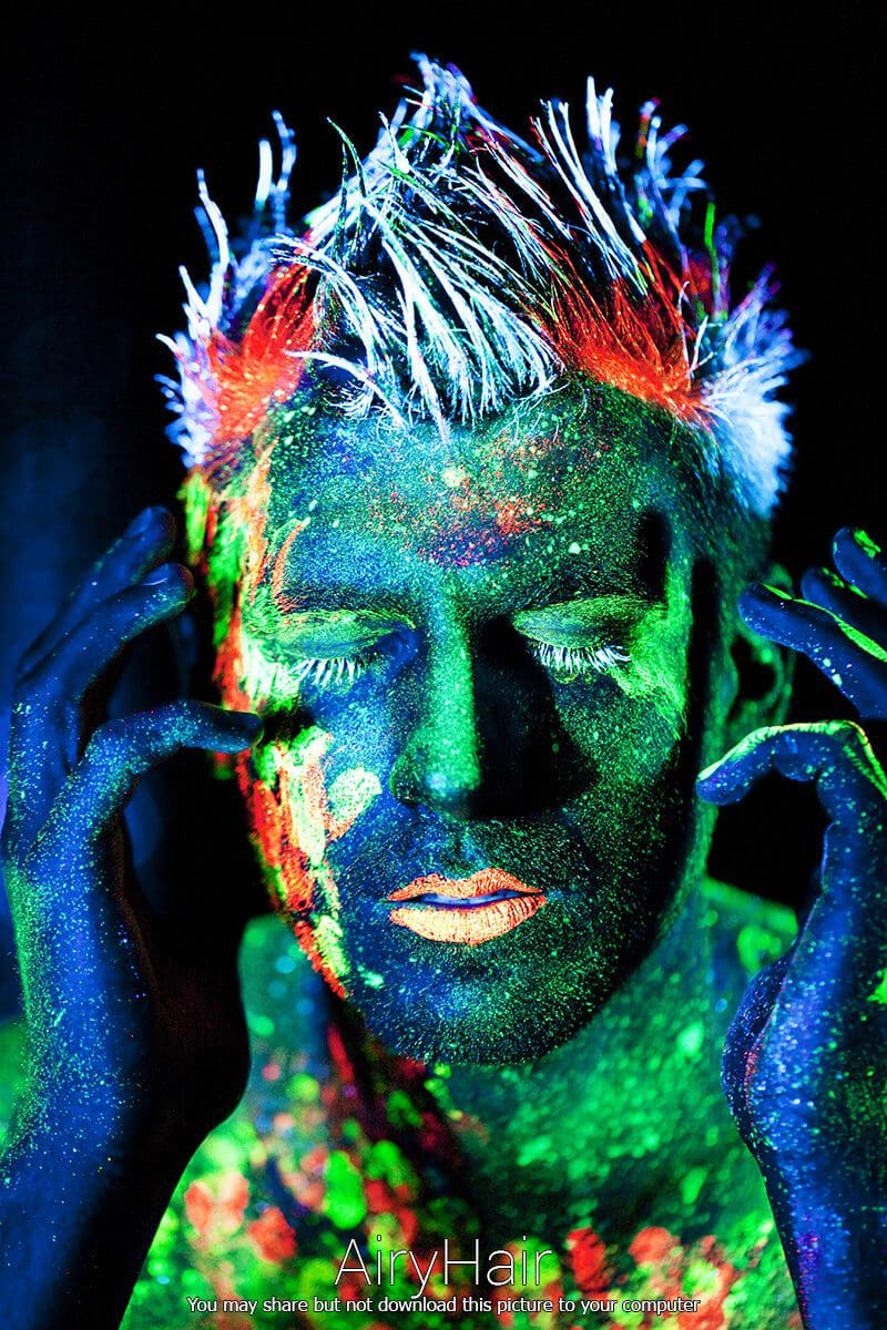 Amazing Male Neon Make Up