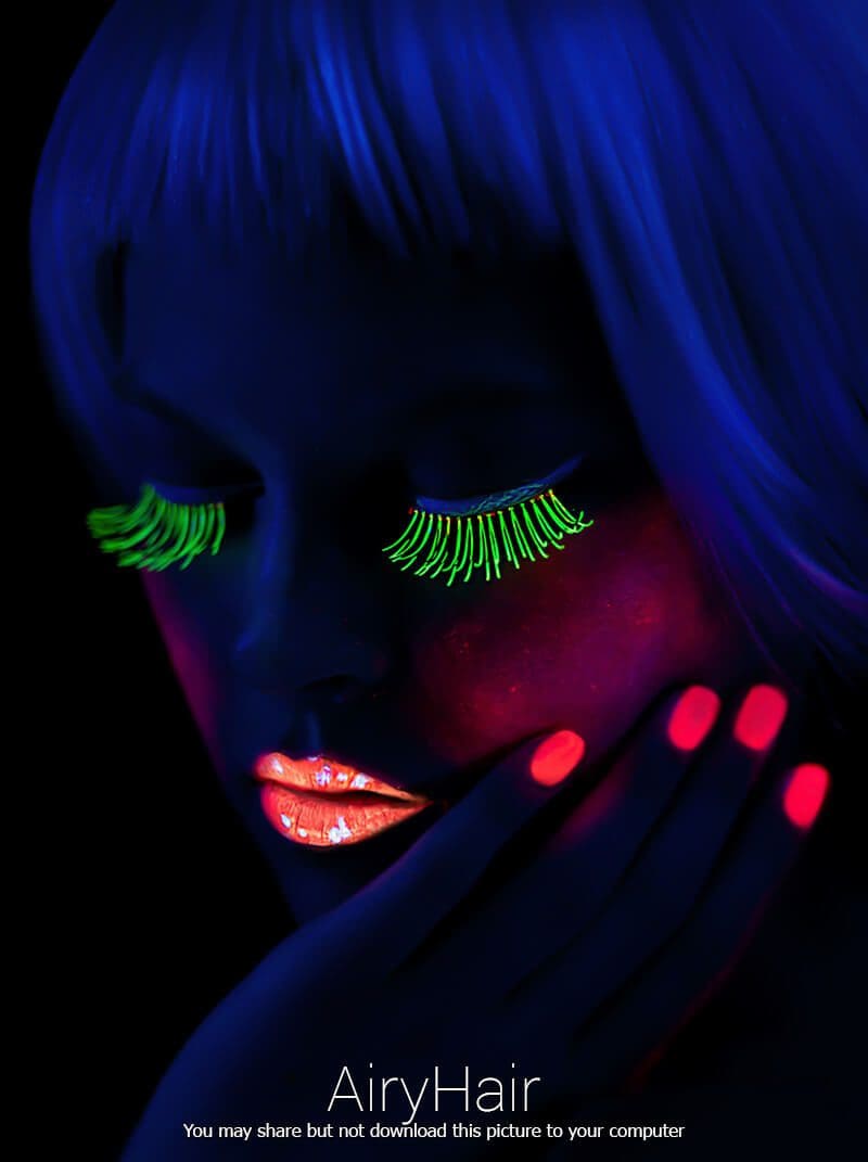 Astonishing Woman Neon Make Up