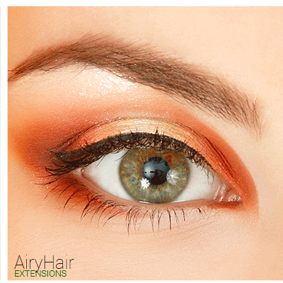 Bright Orange Eye Shadow