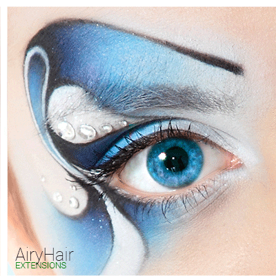 Creative Blue Eye Shadow