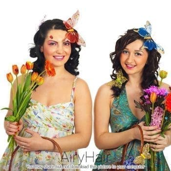 Šukuosena Su GėlėmIs Ir Drugeliais