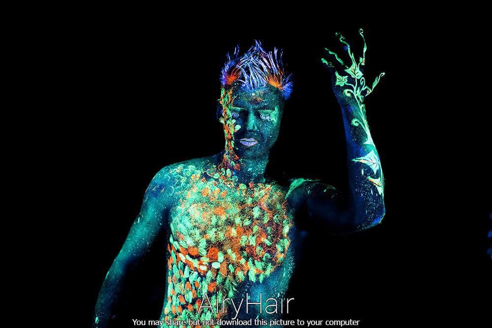 Incredible Male Neon Make Up