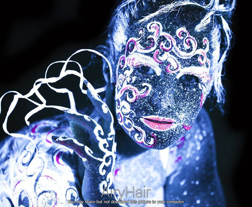 Mind Blowing Woman Neon Make Up