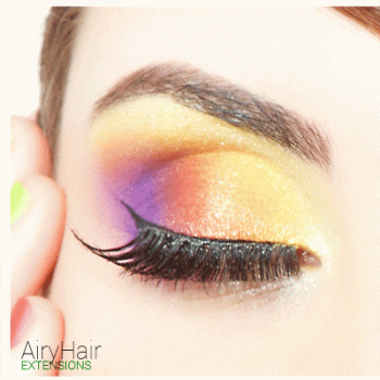 Orandžiniai ir Violetiniai Akių Šešėliai