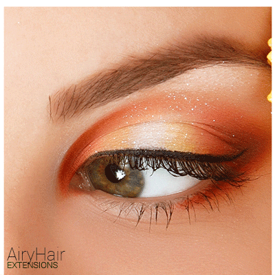 Strong Orange Eye Shadow