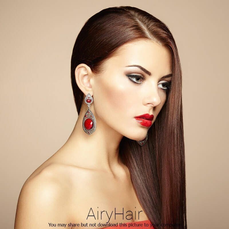 Elegant hairstyle and make up