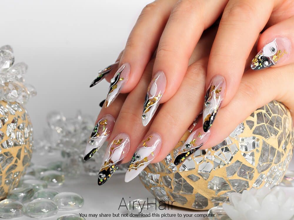 Luxury nail manicure art