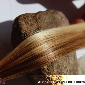 #12 / #613 (Warm Light Brown + Blonde) Ombré Hair Colors