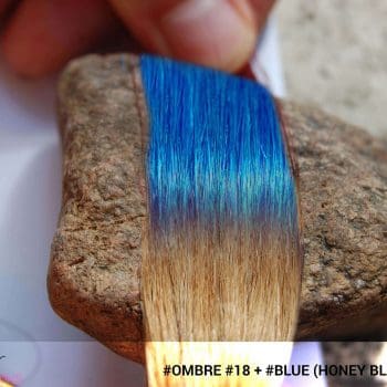 #Ombré #18 / #Blue (Platinum Blonde + Blue)