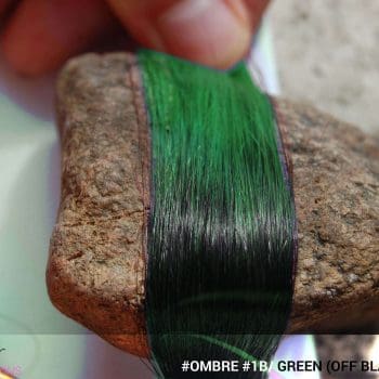 #Ombré #1B / #Green (Off Black + Green)