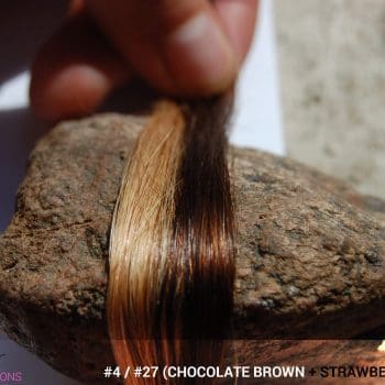 #4 / #27 (Chocolate Brown + Strawberry Blonde) Ombré Hair Colors