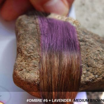 #Ombré #6 / #Lavender (Medium Brown + Lavender)