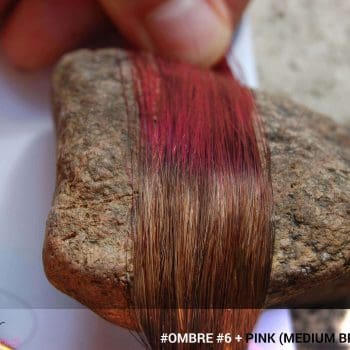 #Ombré #6 / #Pink (Medium Brown + Pink)