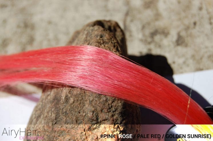 #Pink (Rose / Pale Red / Golden Sunrise) Hair Color