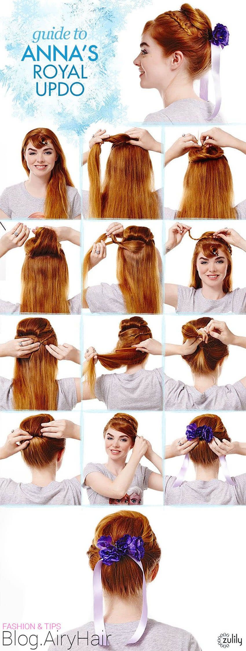 Step By Step Disney Frozen Elsa Anna Step Hair How To 2020