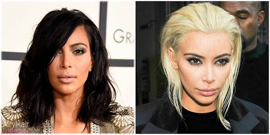 Kim Kardashian Outrageous Hair Dye