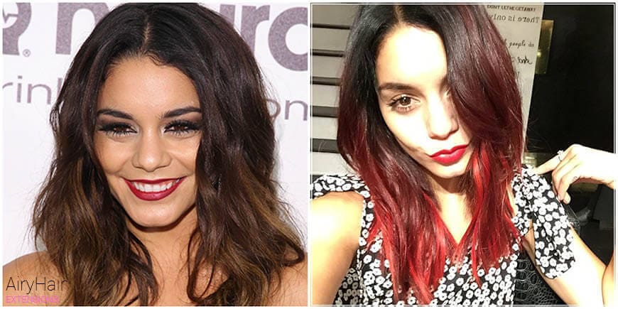 Vanessa Hudgens Outrageous Hair Dye