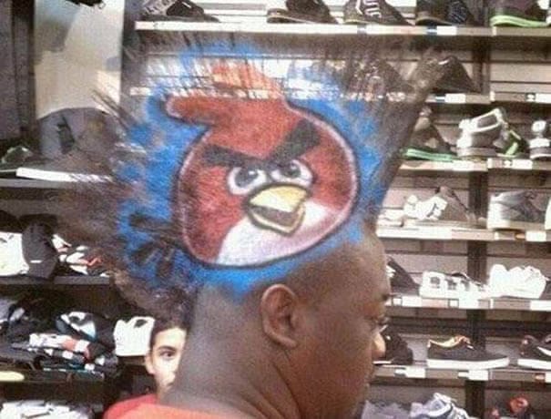 Angry Birds Haircut for Men