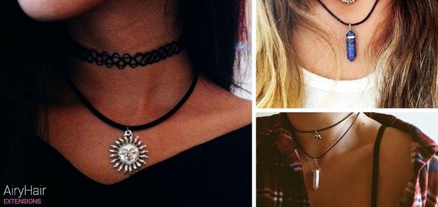 Choker Necklaces Collage
