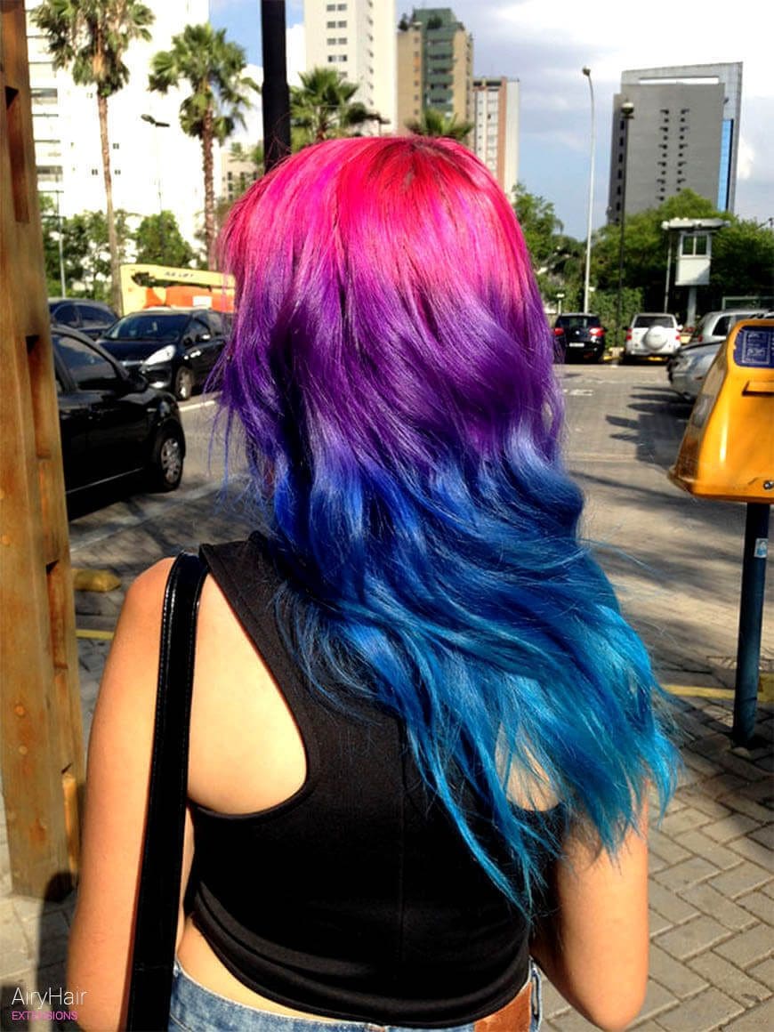 Pink and purple hairstyle color ideas
