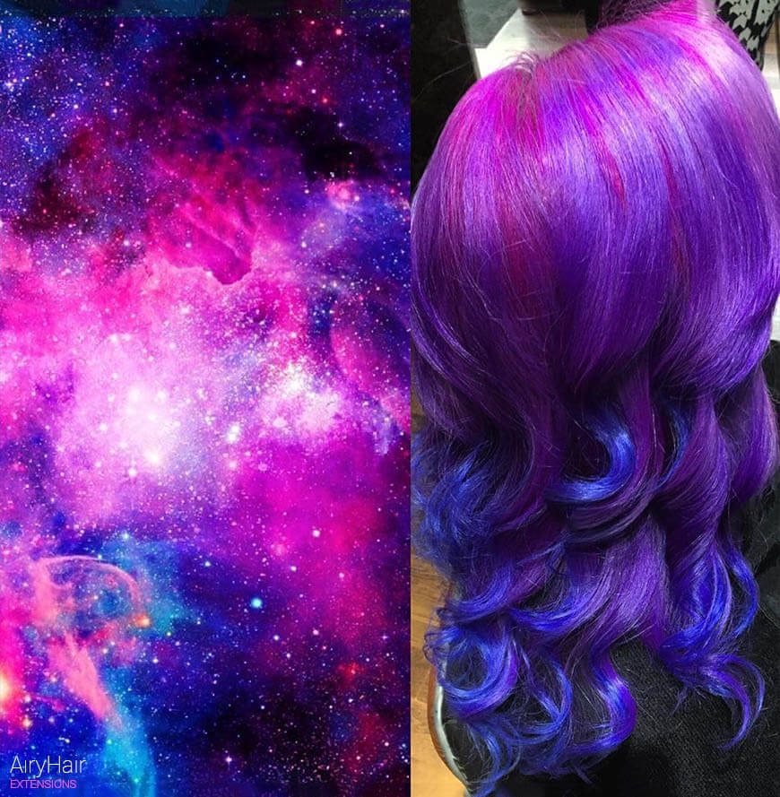 Mind blowing space hairstyle