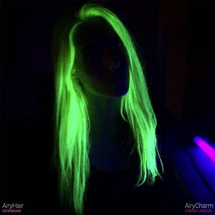 color lipstick rainbow in The (Neon) Dark Best Glow Hairstyles of the