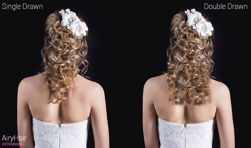 Single vs. Double Drawn Hair Extensions Compared