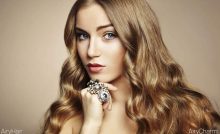 20-inch-long hair in medium brown color