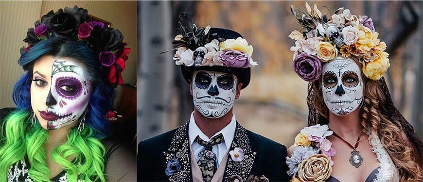 Dia De Los Muertos Hairstyle