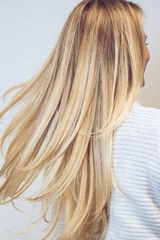 Buttercream hair color