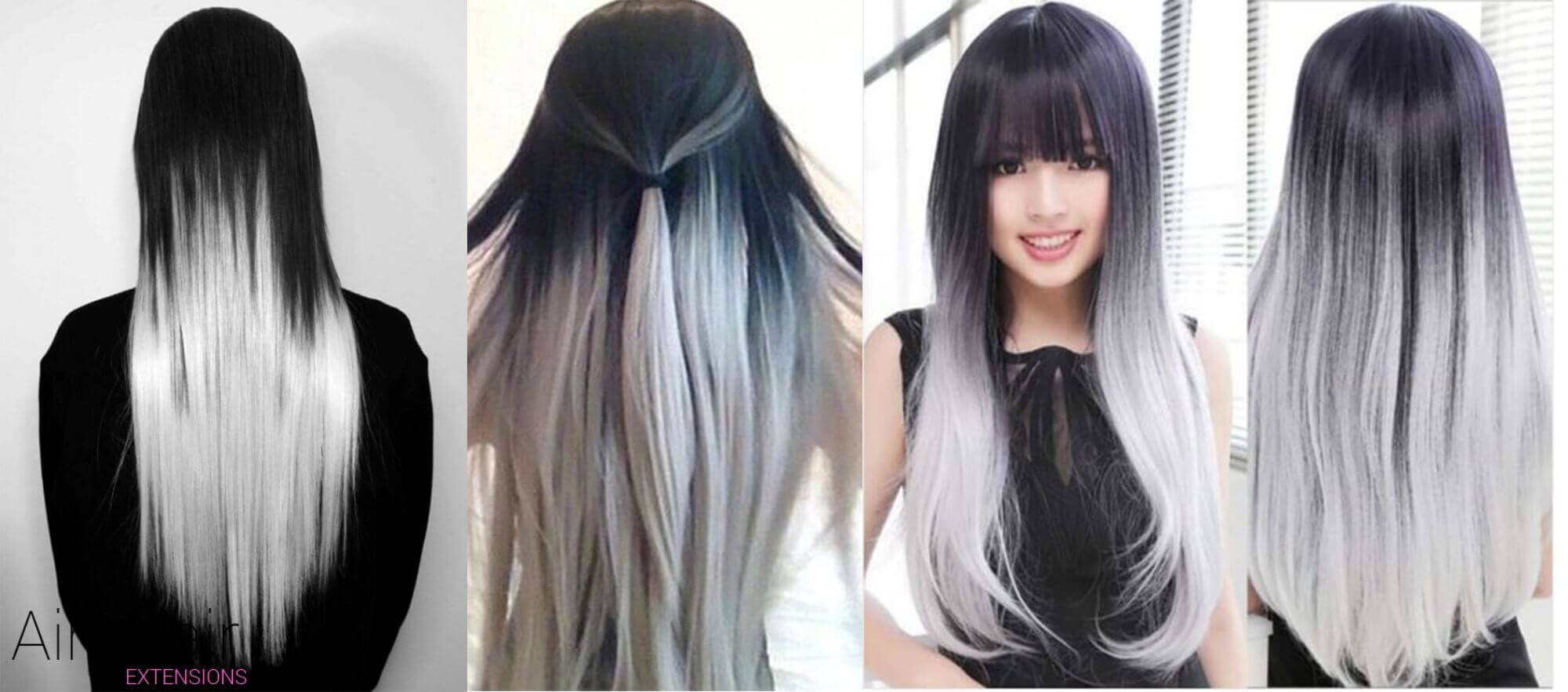 Black And White Ombre