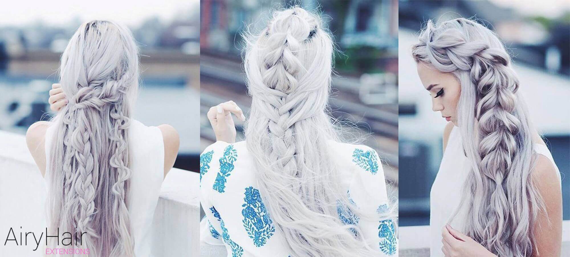 White Hair Braids