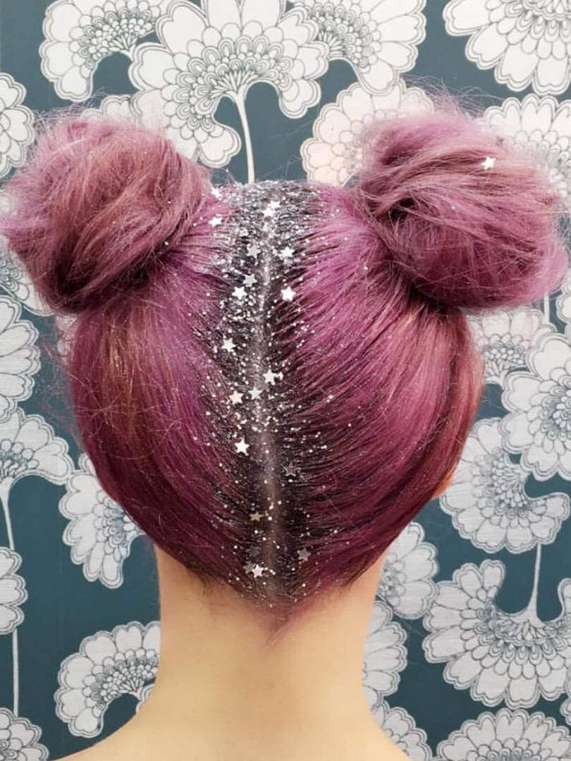 Glitter hairstyle