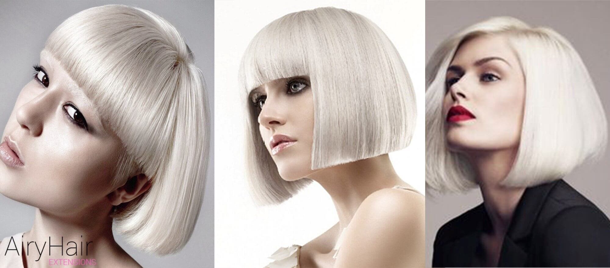 White Bob Cut