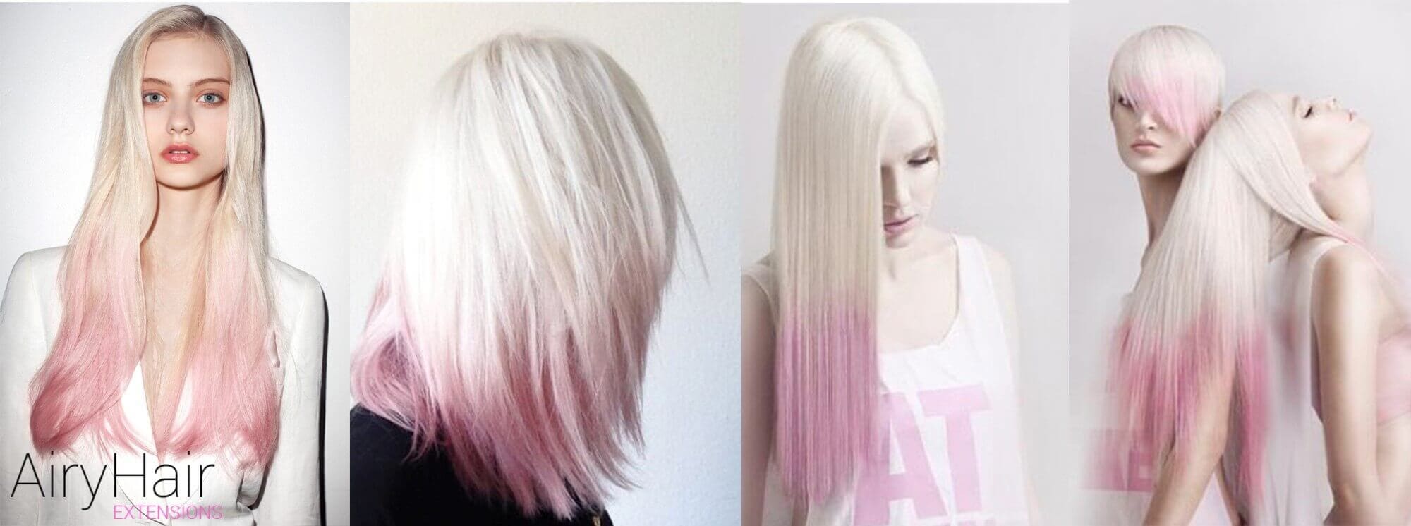 White And Pink Ombre