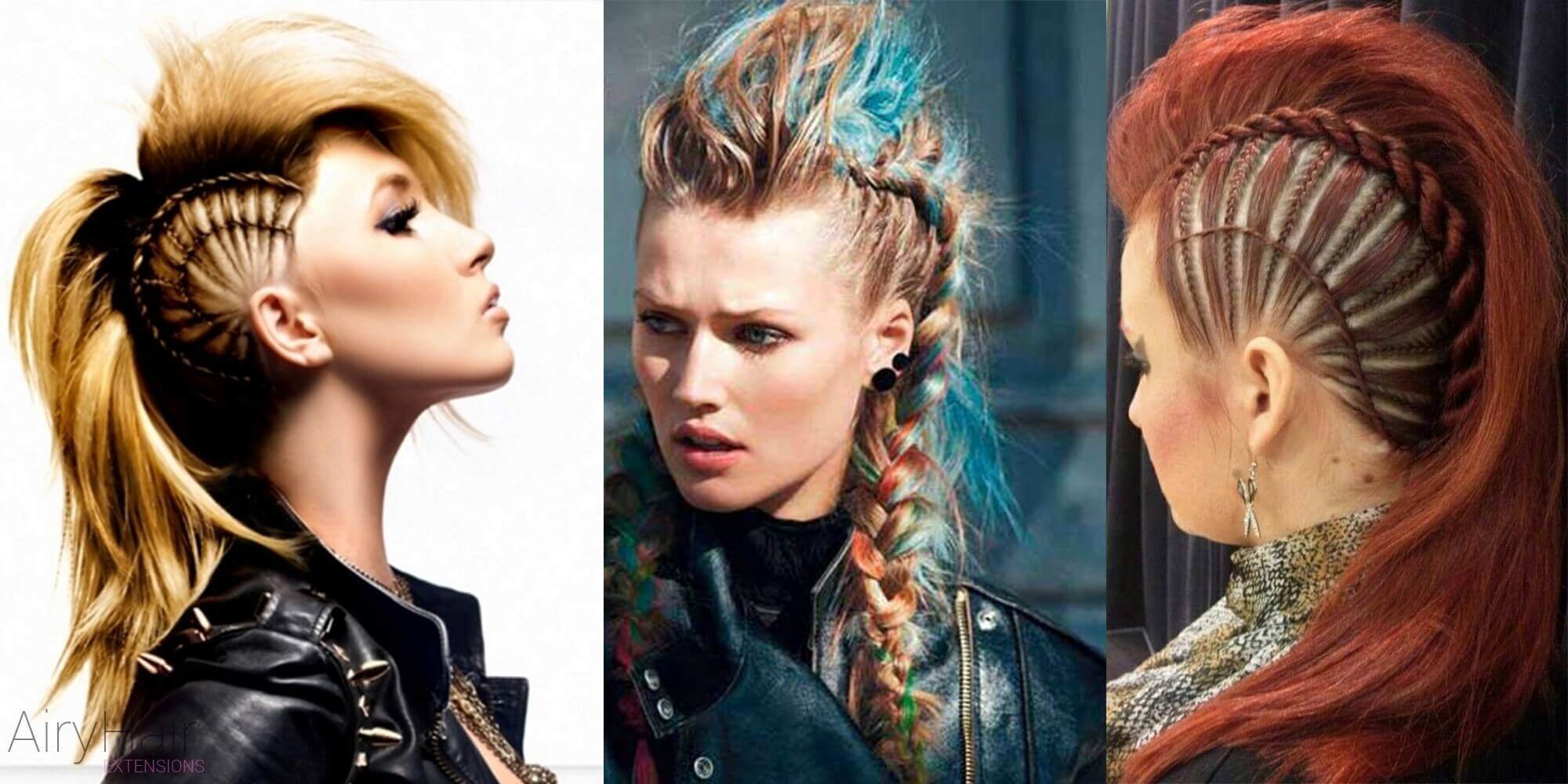 Punky hairstyles for men and women | Bright hair colors