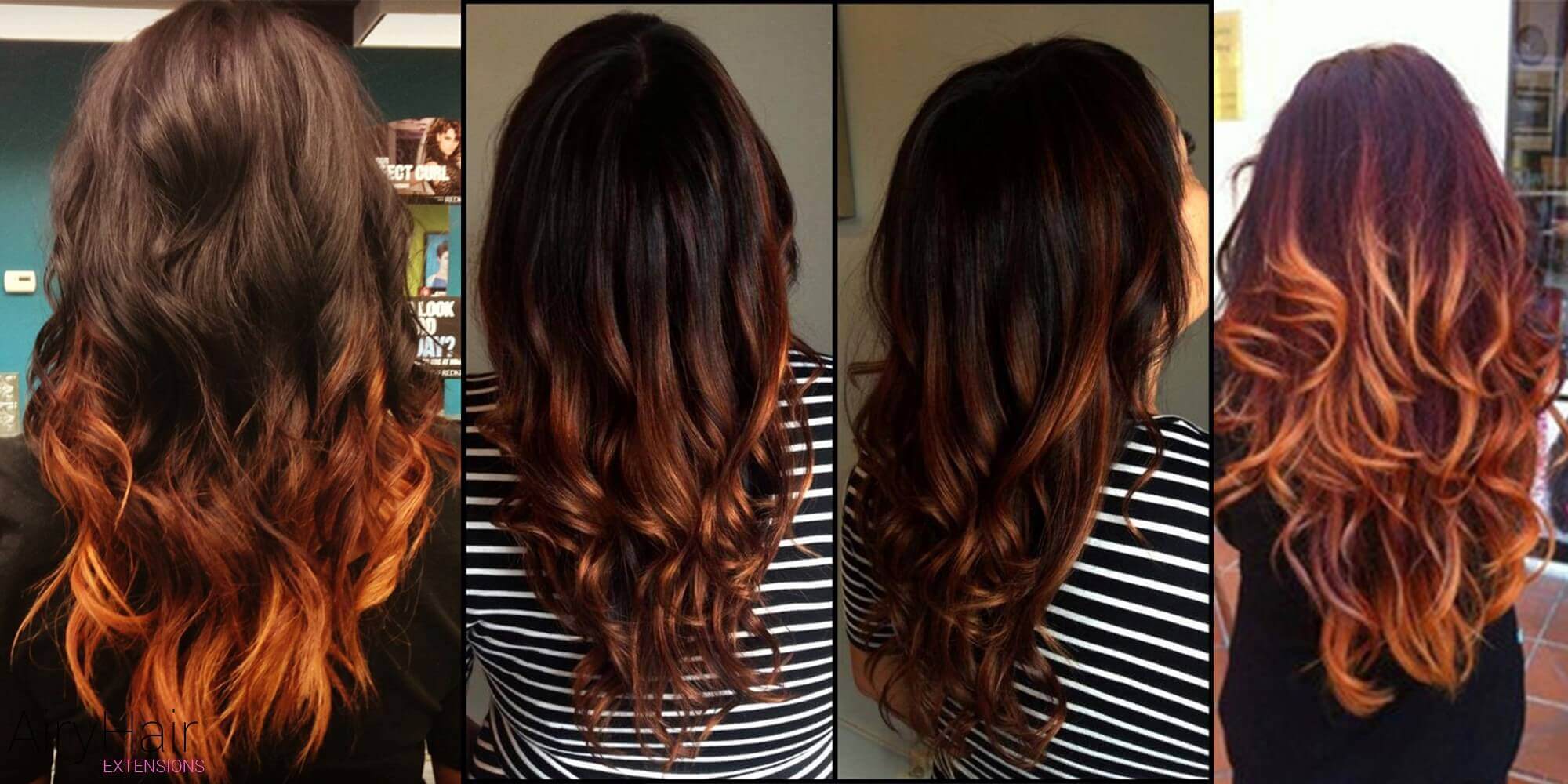 Simple Black and Copper Ombre