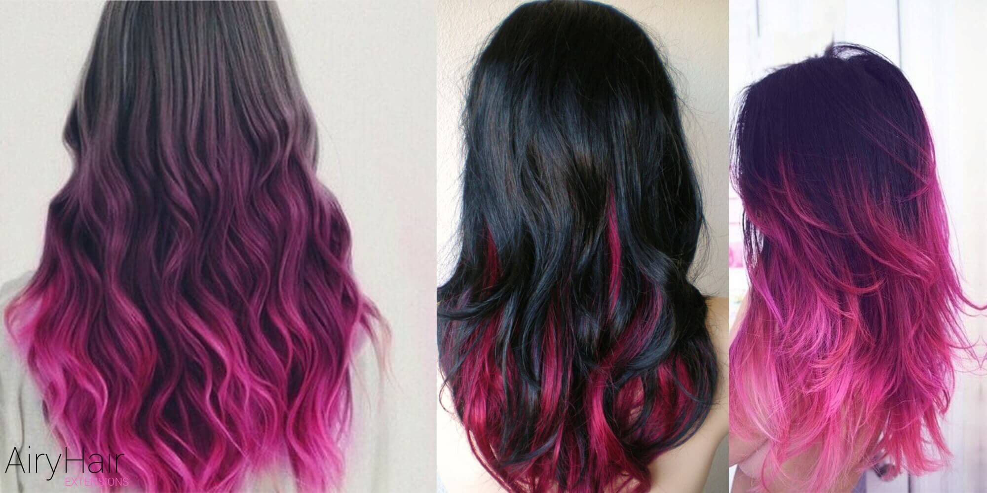 Cute Black and Pink Ombre