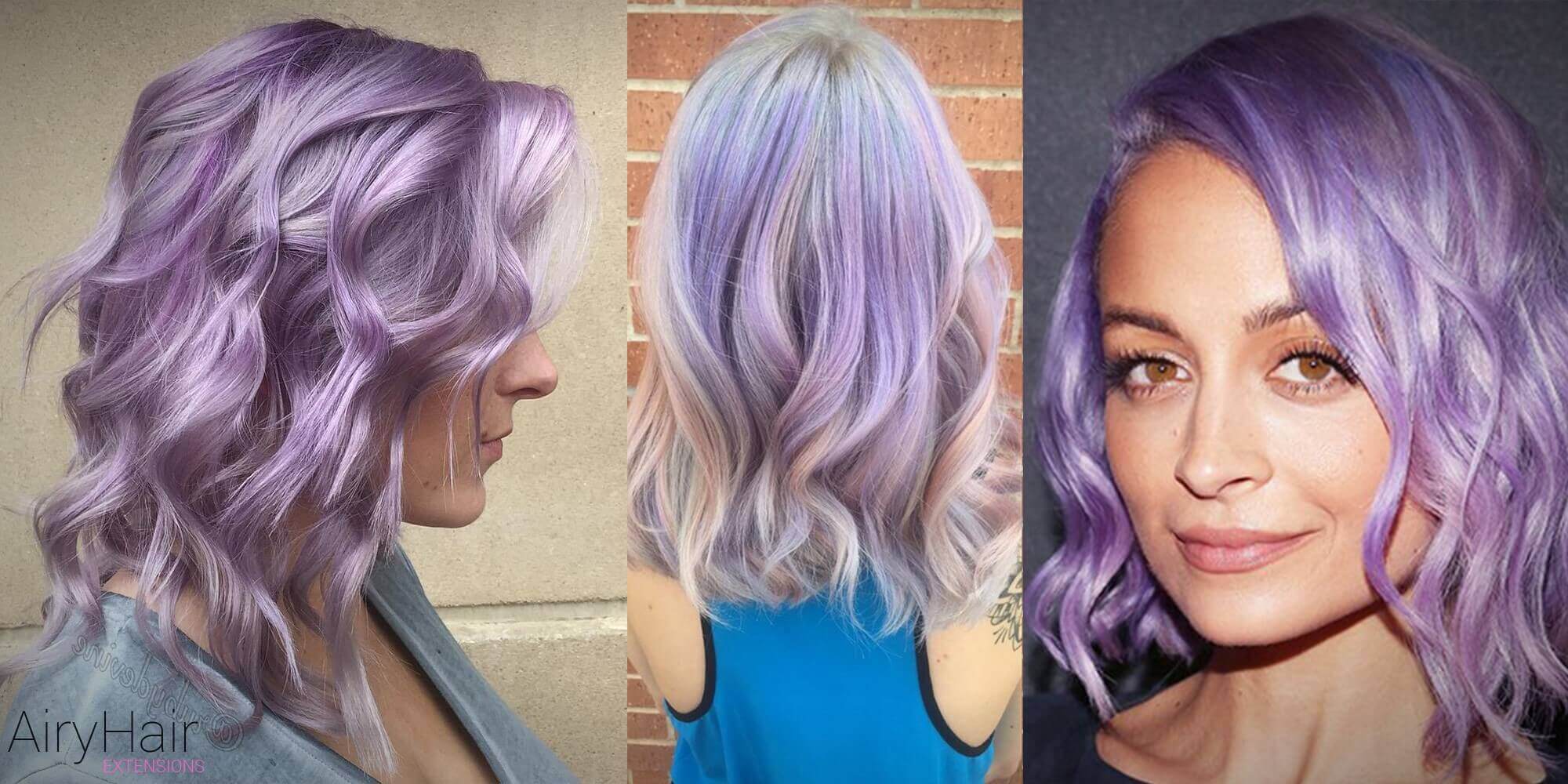 Curly Mid-length Pastel Hairstyle