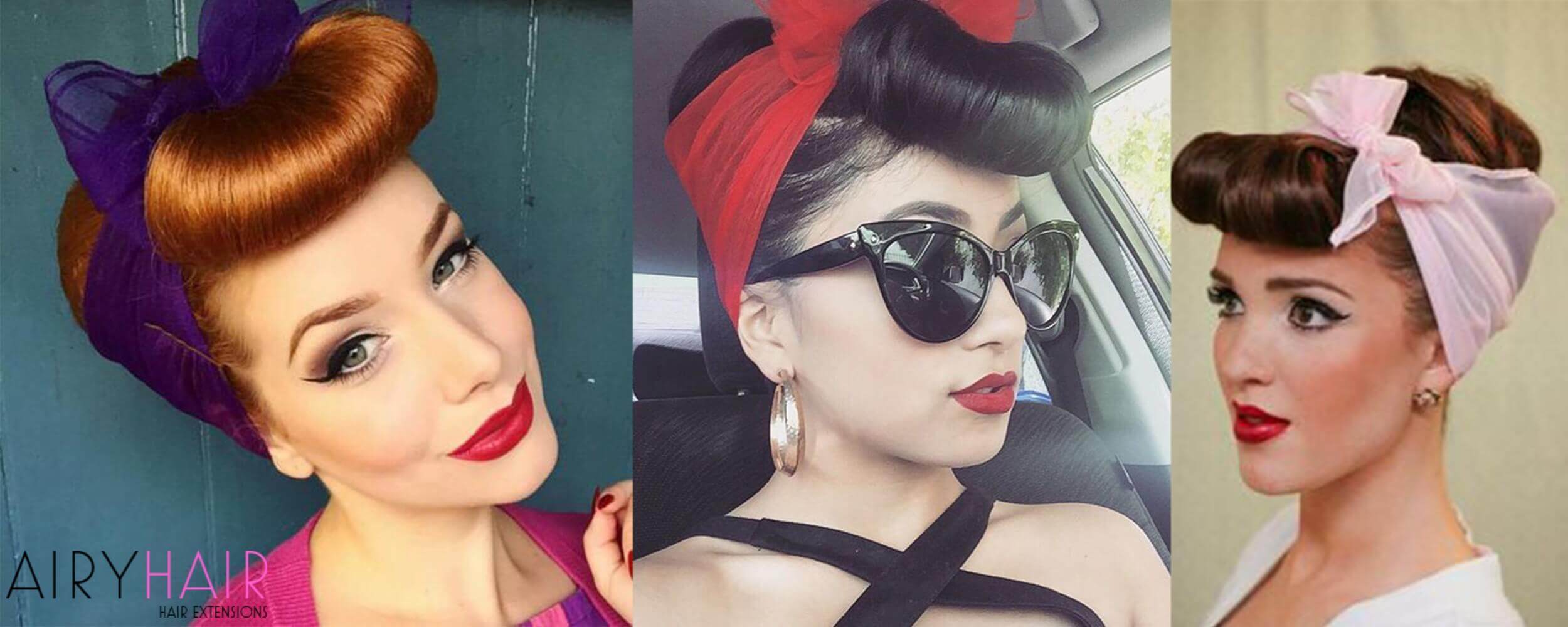 Pinup Up-Do With Bumper Bangs