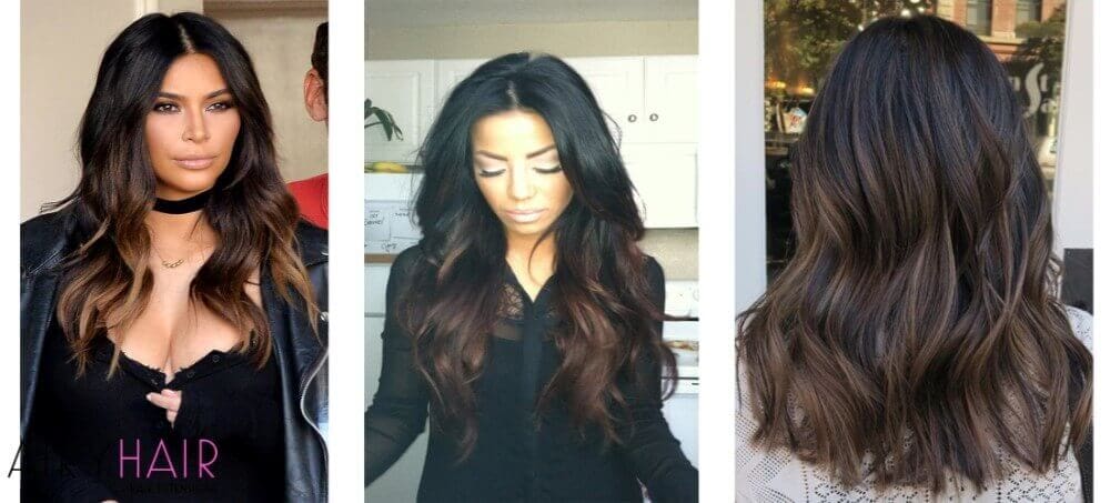 Black and Brown Ombre Black and Brown Ombre