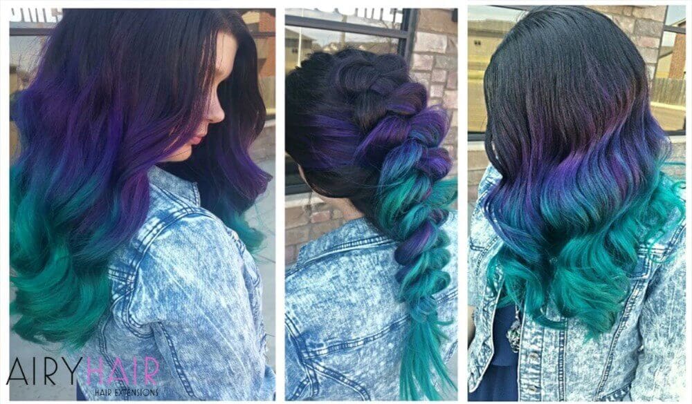 6. "Teal and Blue Ombre Hair for Different Hair Types" - wide 2