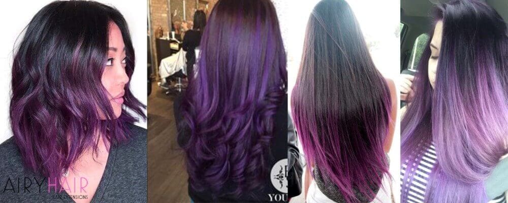 Black and Purple Ombre