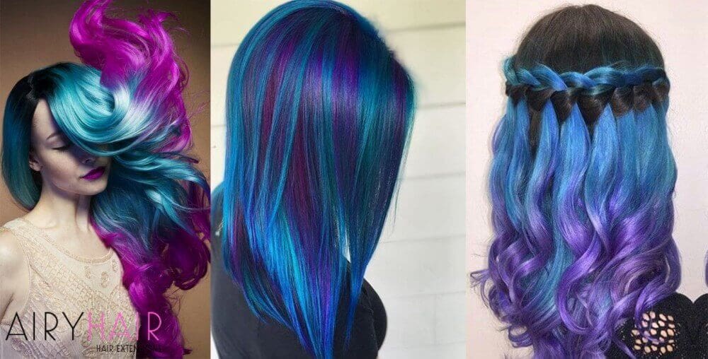 4. Pink and Blue Pastel Hair Extensions - wide 7