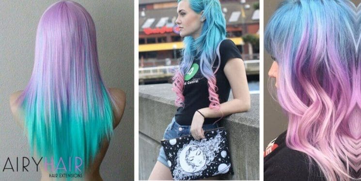 4. Pink and Blue Ombre Hair Extensions - wide 11