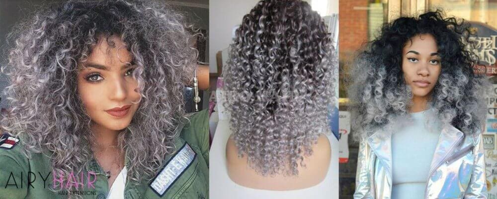 Tight Curls Ombre Hairstyle