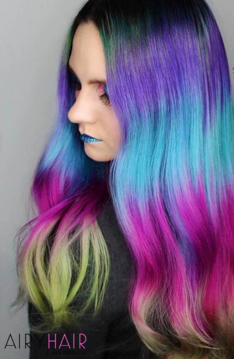 Vivid Purple, Turquoise, and Fuchsia